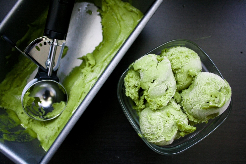 Green tea ice cream